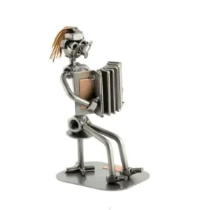 Accordeonist miniatuur beeldje