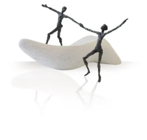 Bronzen beeldje Ik bedank je