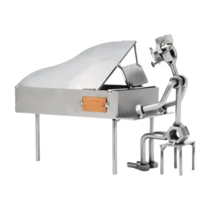 Vleugel met pianist moeren beeldje