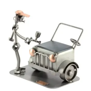 Autospuiter met auto moerenbeeldje