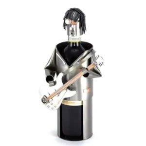 Wijnfleshouder/ bierfles houder gitaar speler