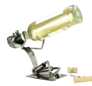 Wijnfleshouder/ bierfleshouder slurpende specht