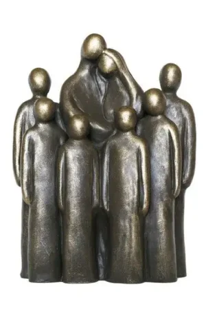 Beeldje Gezin met 6 grote kinderen