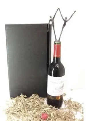 Samenwerking in balans wijnstop geschenkpakket