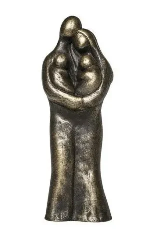 Gezin tweelingen sculptuur