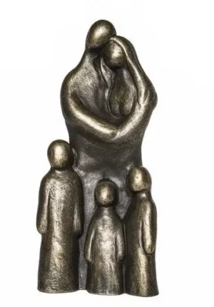 Voortvarend gezin sculptuur