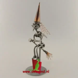 Heks op bezemsteel geschenk