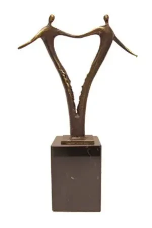 Beeldje brons: Begroeting