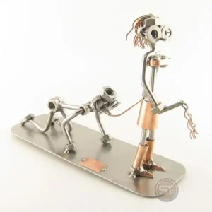 meesteres met slaaf cadeau beeldje