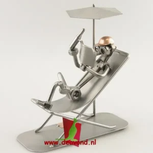 Vakantieman in strandstoel cadeau